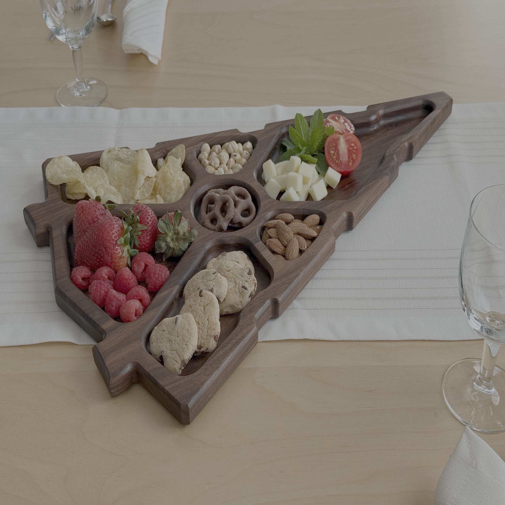 Handmade Hardwood Imperial Destroyer Tray, Serving Tray, Charcuterie Board