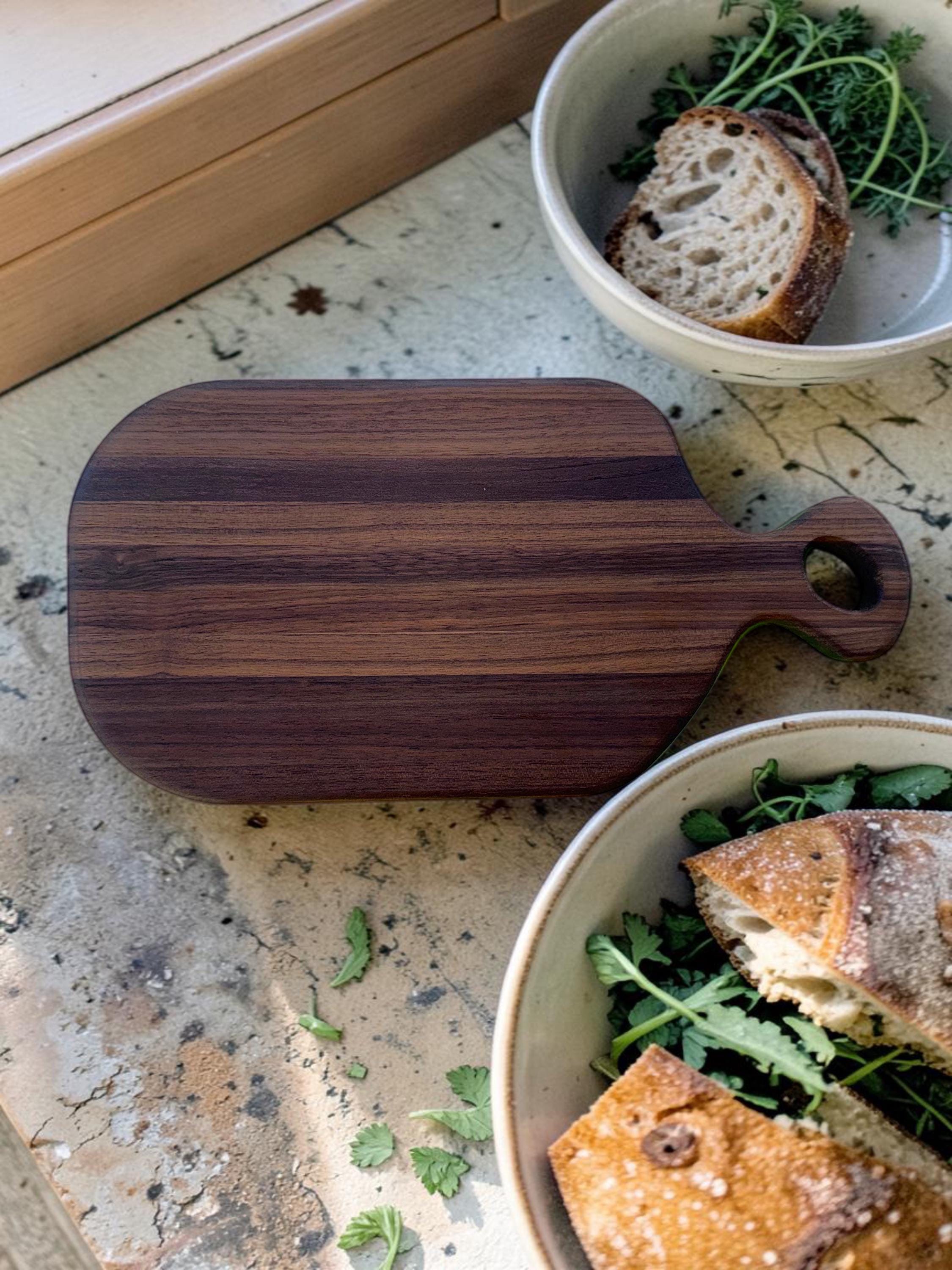 Personalized Cherry, Walnut or Maple Cutting Board, Custom Engraved Charcuterie Board