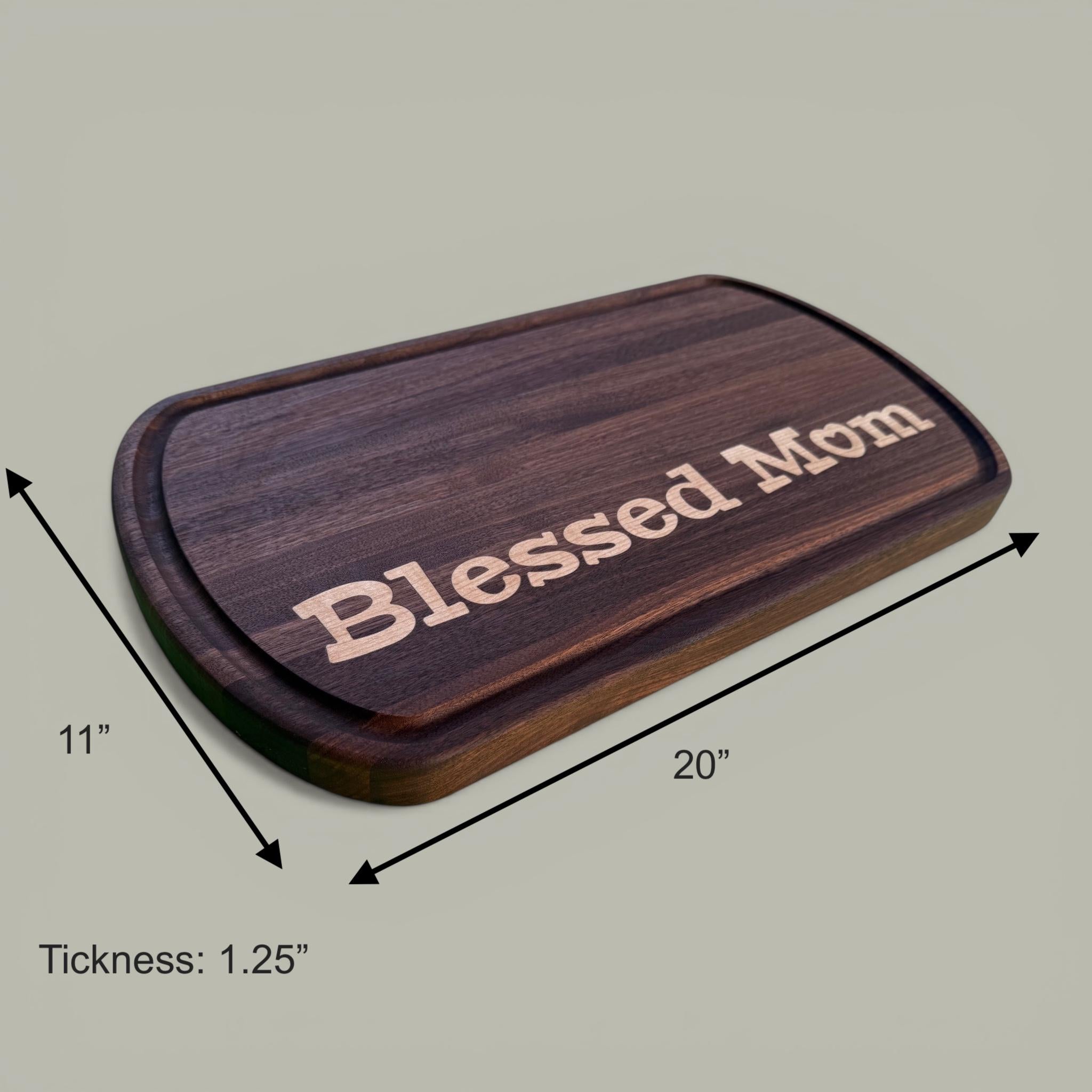 Personalized Engraved Cutting Board, Cherry, Walnut or Maple Charcuterie Board, Father’s Day Gift