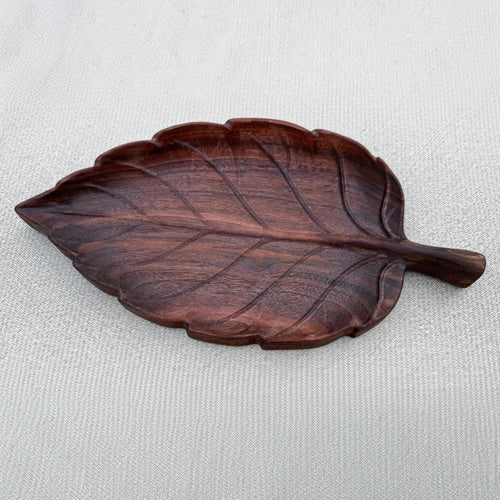 Handcrafted Wooden Leaf Tray | Jewelry Dish | Catchall Tray | Walnut, Cherry & Hard Maple | Nature Decor