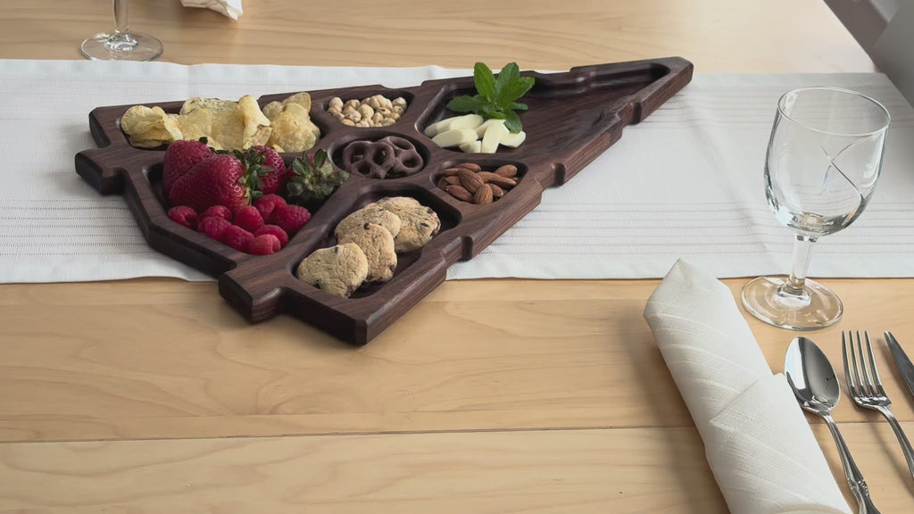 Handmade Hardwood Imperial Destroyer Tray, Serving Tray, Charcuterie Board