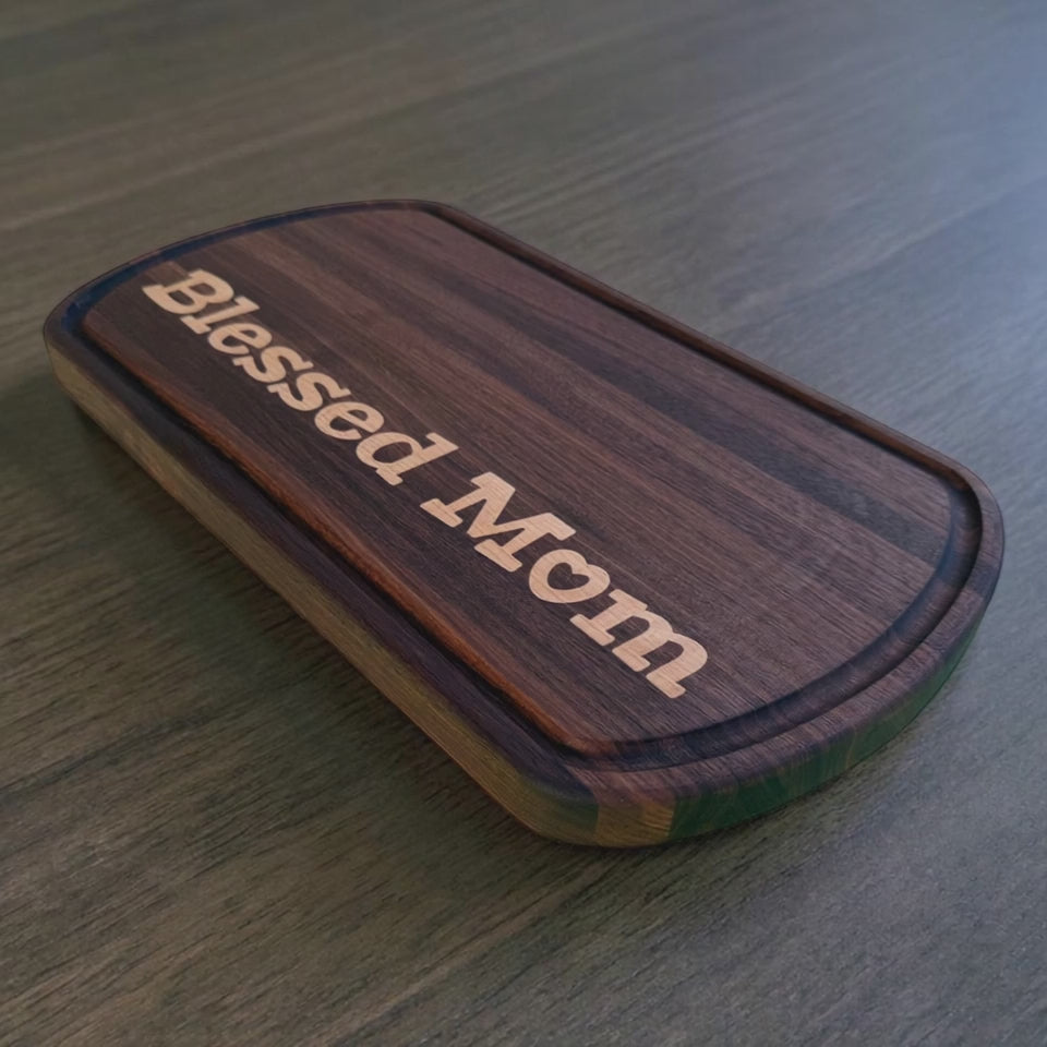 Custom Engraved Cutting Board, Edge Grain Cutting Board, Father’s Day Gift, Birthday Gift