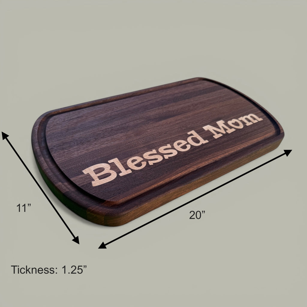 Custom Engraved Cutting Board, Edge Grain Cutting Board, Father’s Day Gift, Birthday Gift